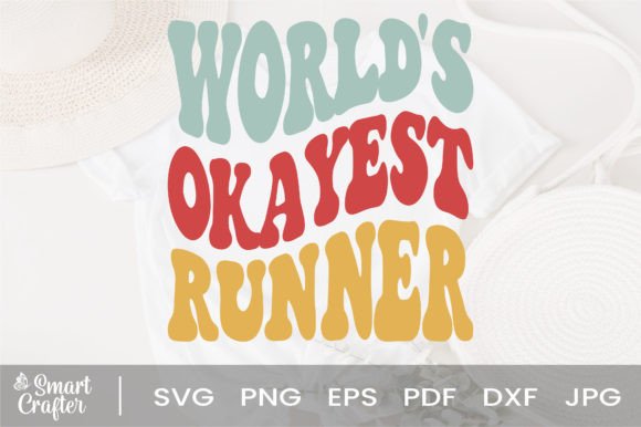 Download World's Okayest Runner Svg Wavy Design - Svg wavy design Collection