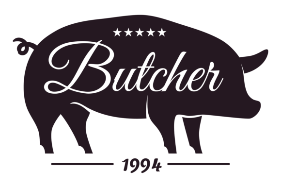Download A Black and White Logo of a Pig with the - Premium Resources
