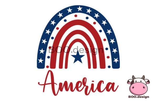 Download 4th of July SVG, America Rainbow SVG - Rainbow Collection