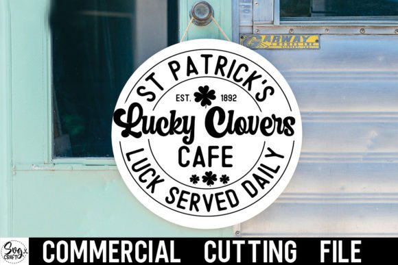 Download St Patrick's Lucky Clovers Café Round - Lucky clovers Collection