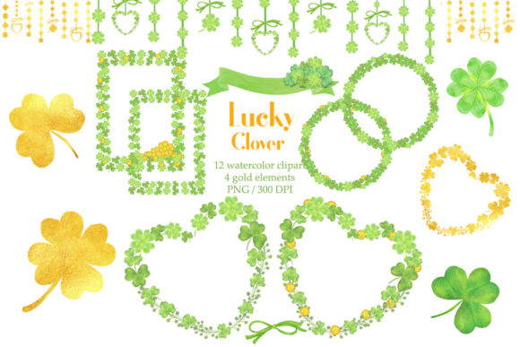 Download Watercolor Lucky Clovers - Lucky clovers Collection