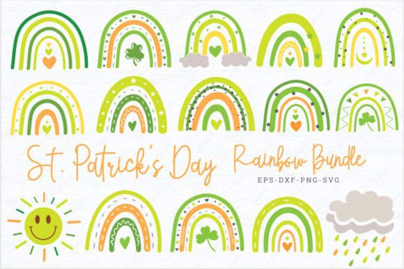 Download St. Patrick's Day Rainbow SVG Bundle. - Rainbow Collection