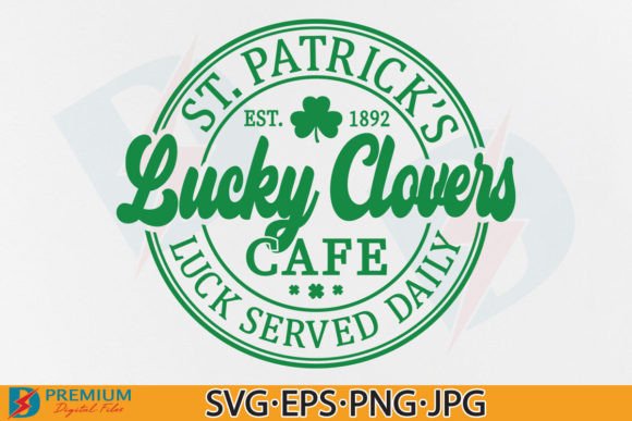 Download St Patrick's Day Lucky Clovers Cafe SVG - Lucky clovers Collection
