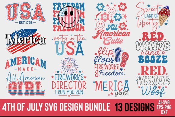 Download 4th of July SVG Design Bundle - Svg design bundle Collection