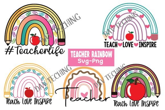 Download Teacher Rainbow Svg Png - Rainbow Collection