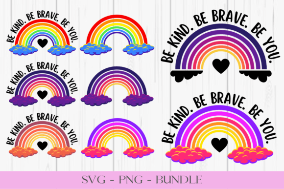 Download Rainbow SVG PNG Bundle - Rainbow Collection