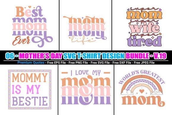 Download Mother’s Day Retro SVG Design Bundle - Svg design bundle Collection