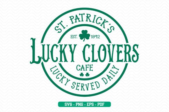 Download St.Patrick’s Day Lucky Clovers SVG PNG - Premium Bundle
