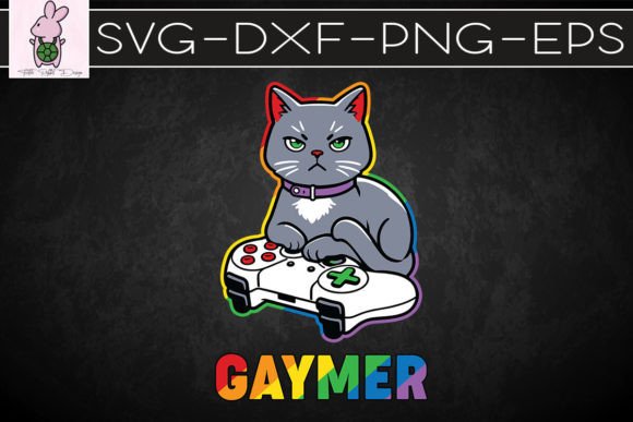 Download Gamer LGBT Cat Pride Rainbow SVG - Rainbow Collection