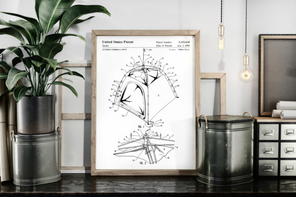Download Inverse Umbrella Tent 1994 Patent Poster - 1994 Collection